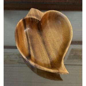 MCM‎ Hawaii Vintage Blair Hawaii Teak Heart Wood Bowl Monkeypod 12.5''L X 9.5''W